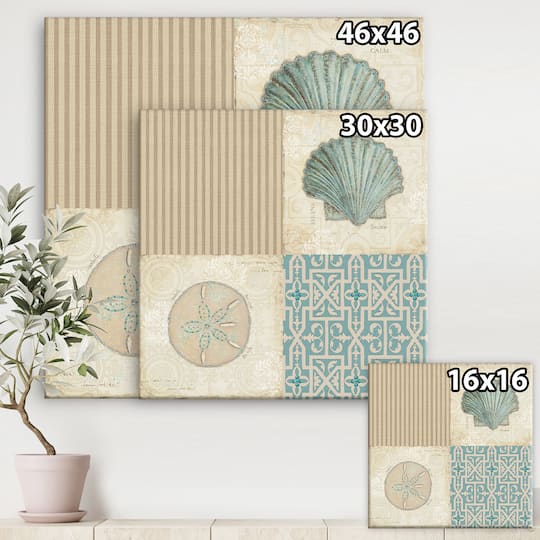 Designart - Beach Treasures Collage I